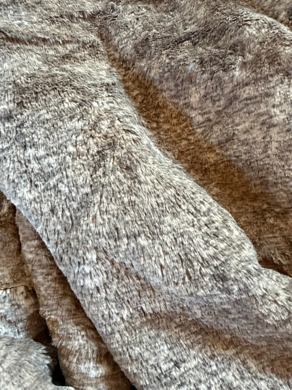 Lovesac super sac Faux Fur Cover in Light Brown